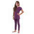 Girls summer pajama set Purple t-shirt + Pants